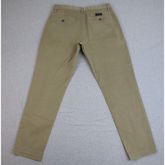 Banana Republic Pants Mens 33x32 Khaki Mason Athletic Tapered Fit Stretch - Picture 2 of 9
